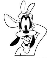 coloriage dingo et sa casquette